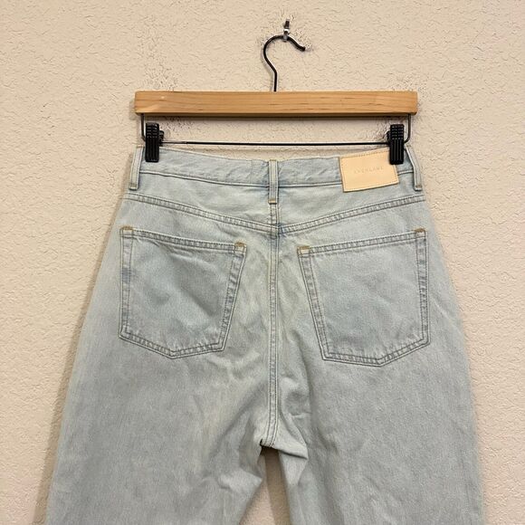 EVERLANE 90s Cheeky Jeans Light Blue Denim Cotton High Rise Cropped - Picture 7 of 14
